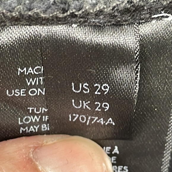 Free People Maggie Mid Rise Straight Jeans Cropped Distressed Ripped Sz 29 - Picture 11 of 12